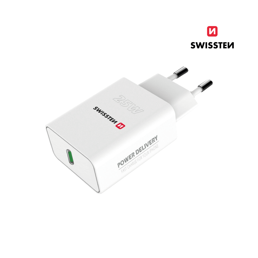 Adaptador de Cargador USB-C Power Delivery 25W de Swissten