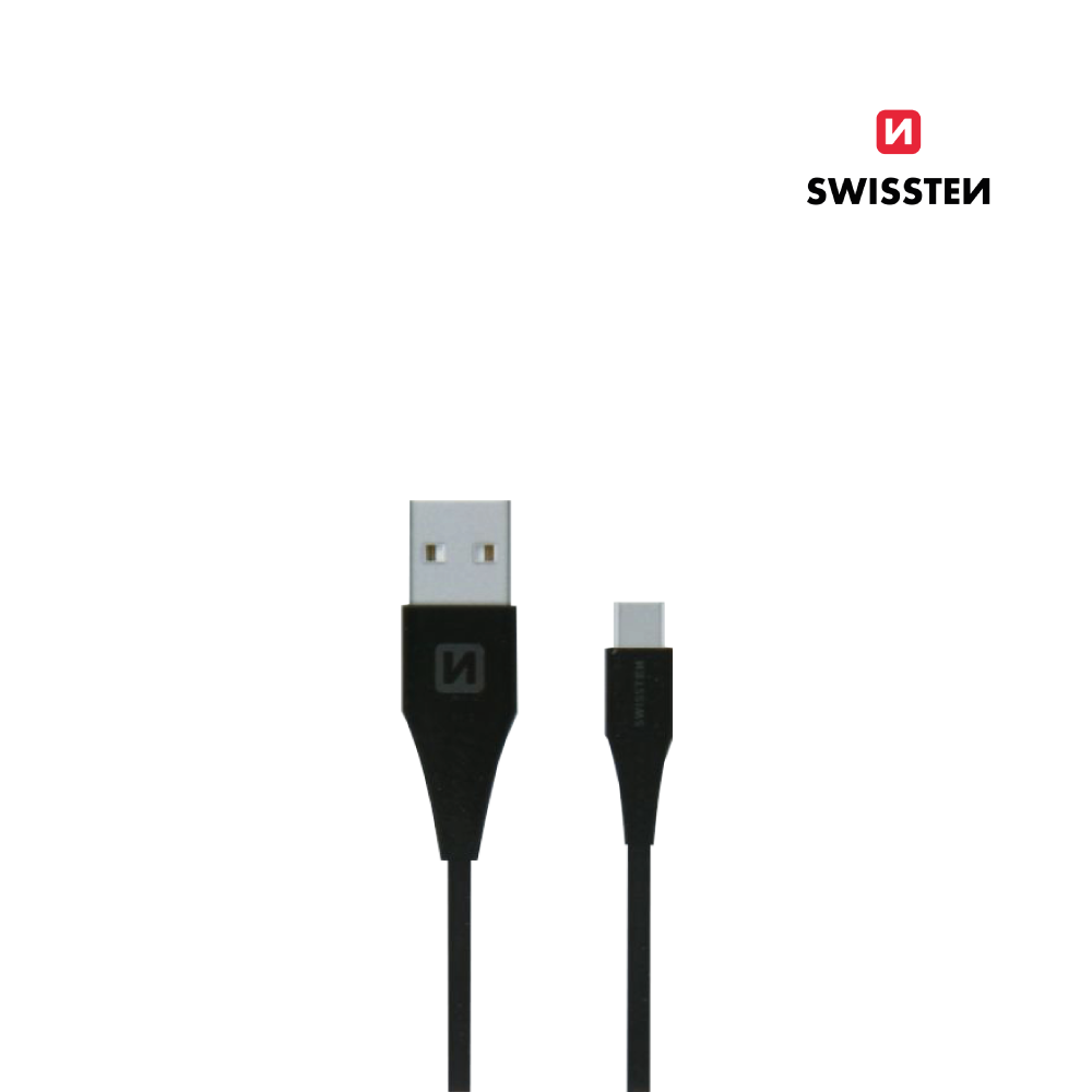 Cable textil USB a USB-C de 1,2m de Swissten