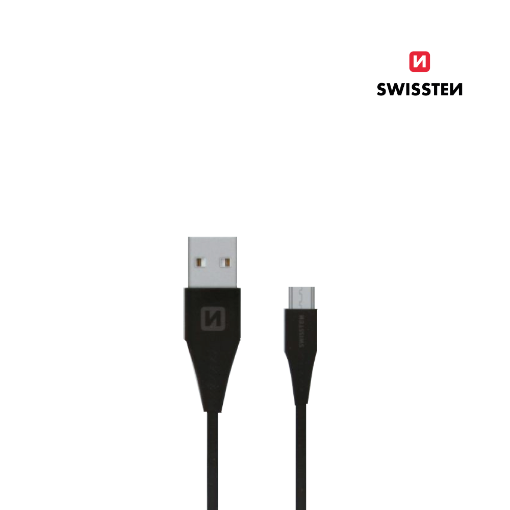 Cable textil USB a micro USB de 1,2m de Swissten